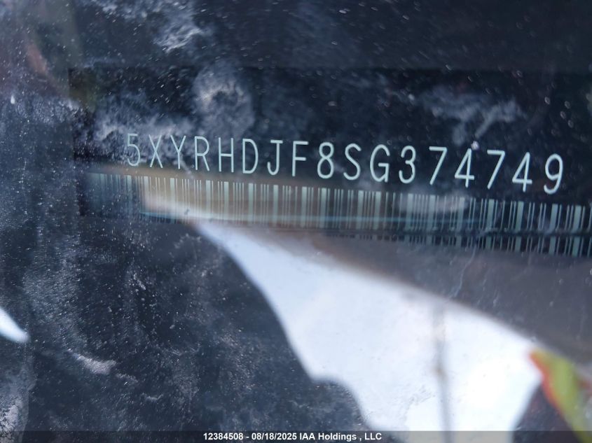 2025 Kia Sorento Ex VIN: 5XYRHDJF8SG374749 Lot: 12384508