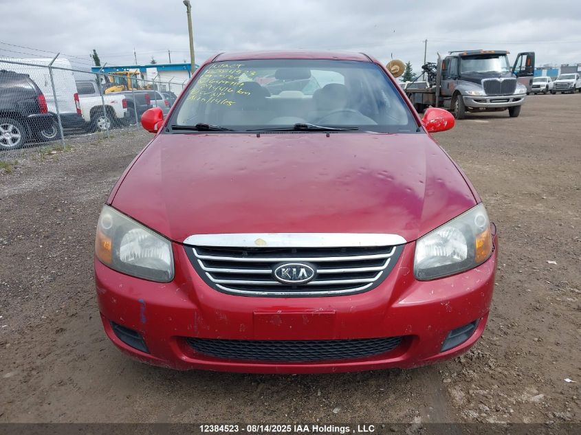 2009 Kia Spectra VIN: KNAFE221995649919 Lot: 12384523