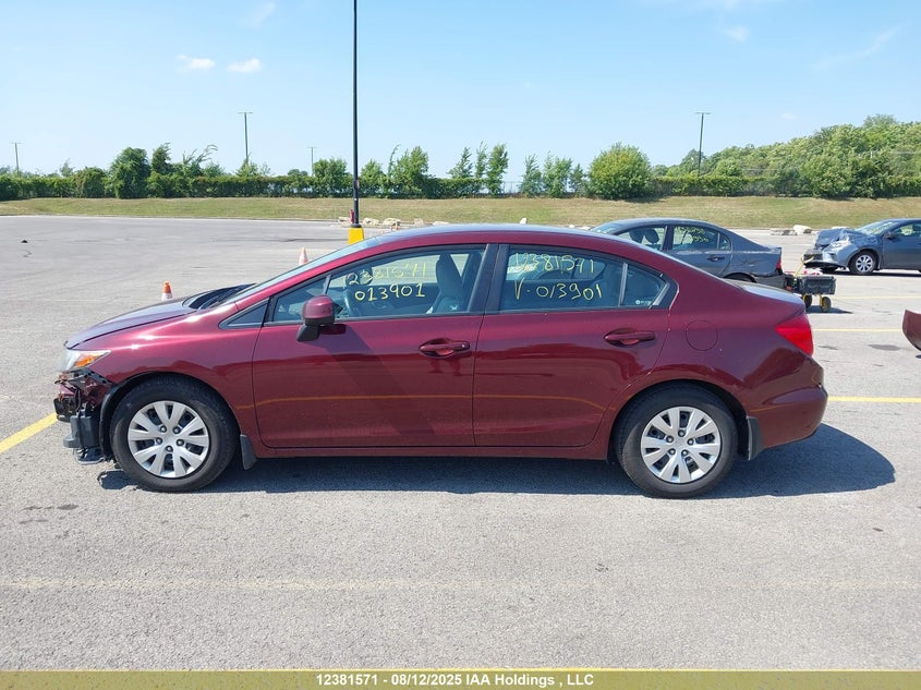 2012 Honda Civic Lx VIN: 2HGFB2F48CH013901 Lot: 12381571X