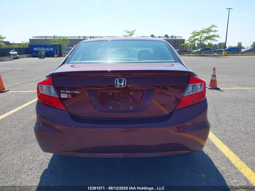 2012 Honda Civic Lx VIN: 2HGFB2F48CH013901 Lot: 12381571X