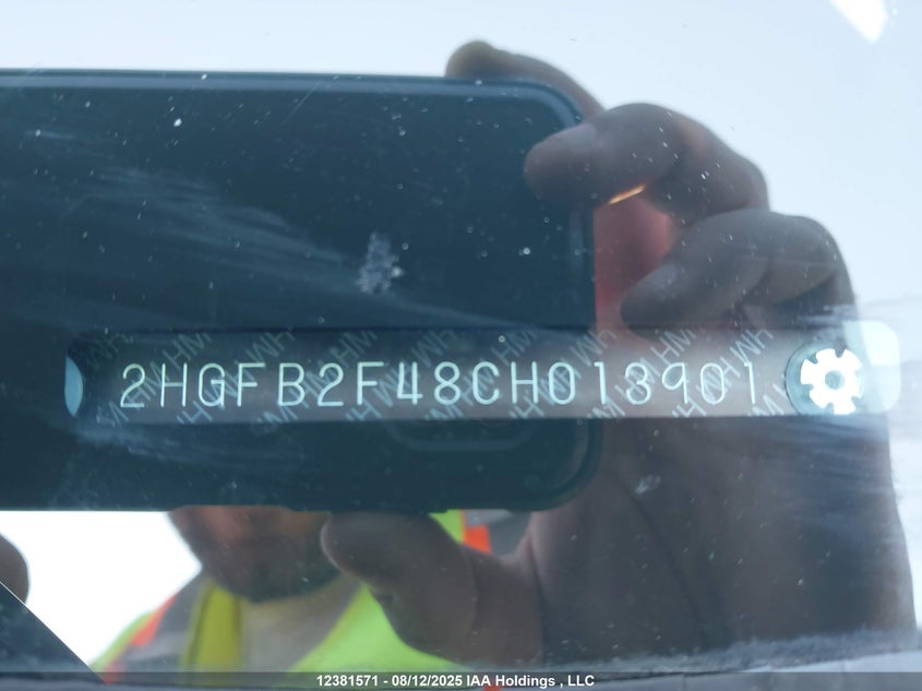 2012 Honda Civic Lx VIN: 2HGFB2F48CH013901 Lot: 12381571X