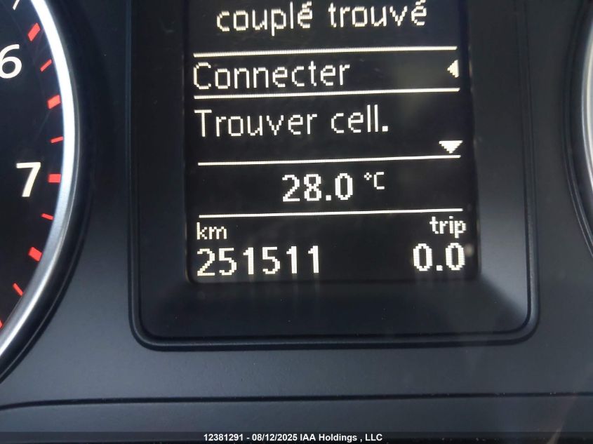 2012 Volkswagen Tiguan 2.0 Tsi Comfortline/2.0 Tsi Highline/2.0 Tsi Trendline VIN: WVGBV7AX7CW000685 Lot: 12381291X