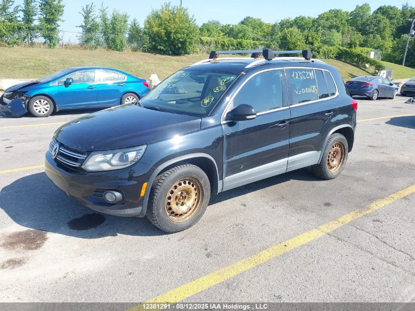 2012 Volkswagen Tiguan 2.0 Tsi Comfortline/2.0 Tsi Highline/2.0 Tsi Trendline VIN: WVGBV7AX7CW000685 Lot: 12381291X