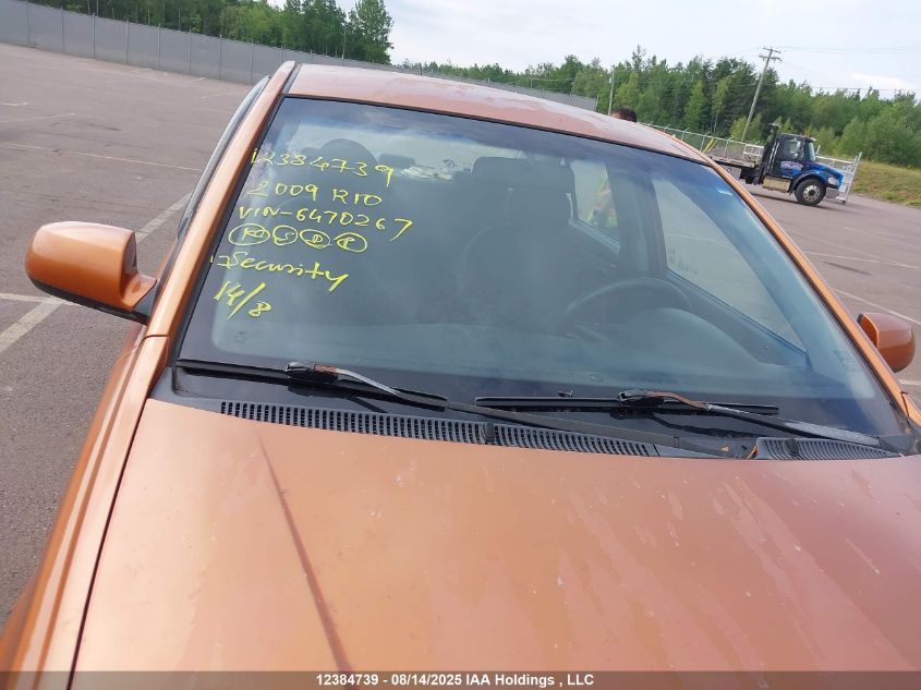 2009 Kia Rio Ex/Ex-Convenience VIN: KNADE223296470267 Lot: 12384739