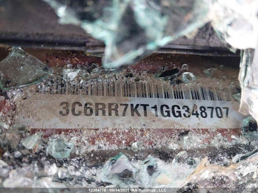 2016 Ram 1500 St VIN: 3C6RR7KT1GG348707 Lot: 12384778