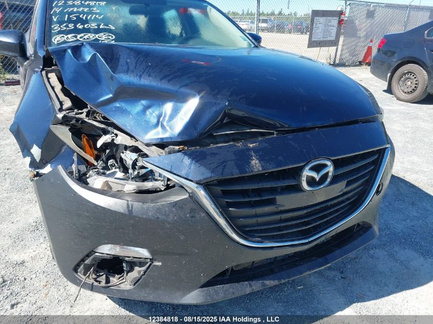 2014 Mazda 3 Sport VIN: JM1BM1U7XE1154114 Lot: 12384818