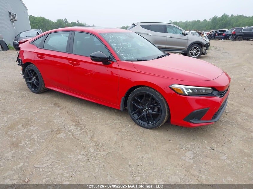 2HGFE2F58NH123415 2022 Honda Civic Sport auction photo 1