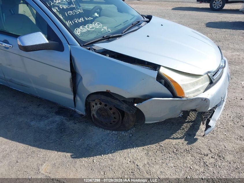 2009 Ford Focus Se VIN: 1FAHP35N49W100381 Lot: 12367298X