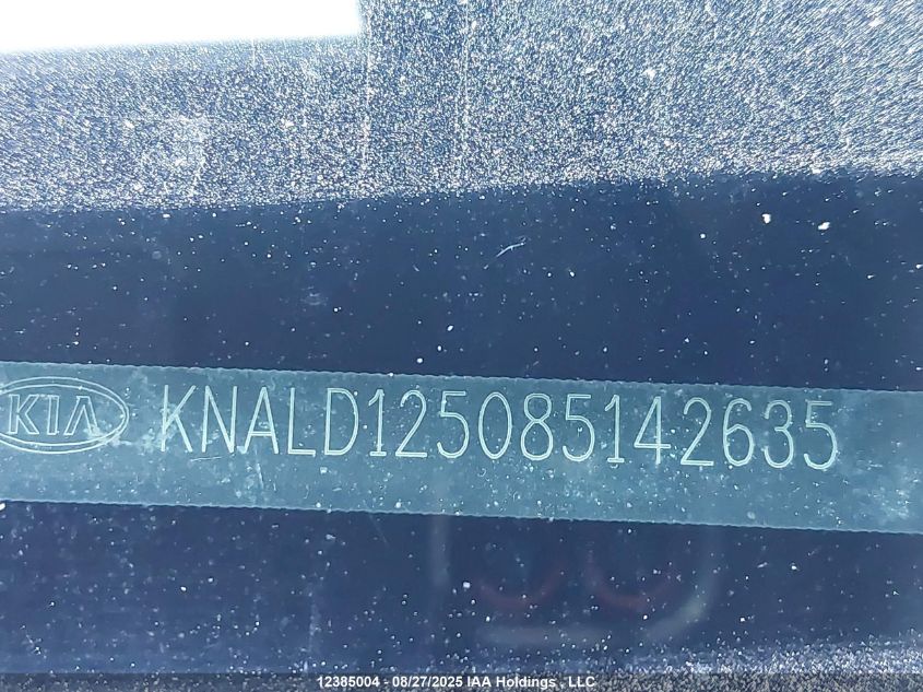 2008 Kia Amanti Luxury VIN: KNALD125085142635 Lot: 12385004