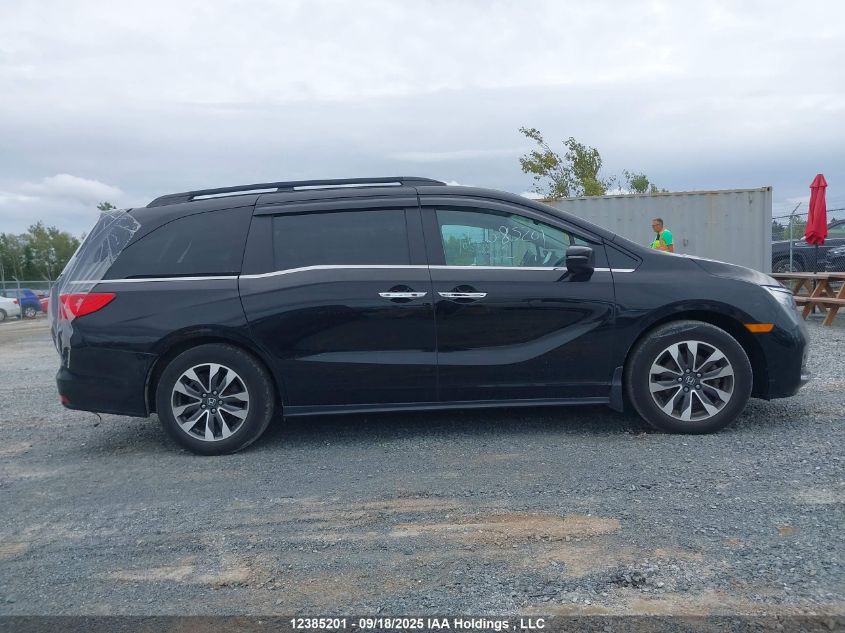 2022 Honda Odyssey Ex-L VIN: 5FNRL6H64NB504960 Lot: 12385201