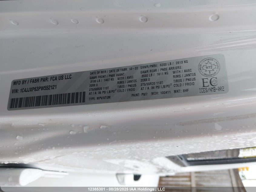 1C4JJXP63PW552121 2023 JEEP WRANGLER photo no. 9
