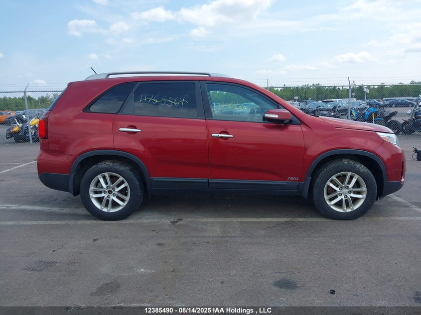 2014 Kia Sorento Lx V6 VIN: 5XYKTDA71EG505033 Lot: 12385490