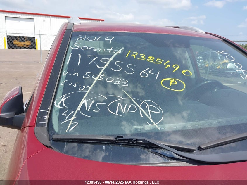 2014 Kia Sorento Lx V6 VIN: 5XYKTDA71EG505033 Lot: 12385490