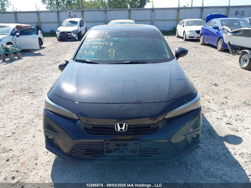 2023 Honda Civic Touring VIN: 2HGFE1F98PH000259 Lot: 12385575