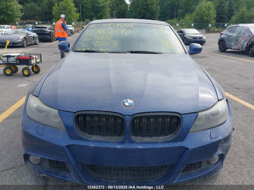 2011 BMW 335I xDrive VIN: WBAPL5C54BA921691 Lot: 12382372X