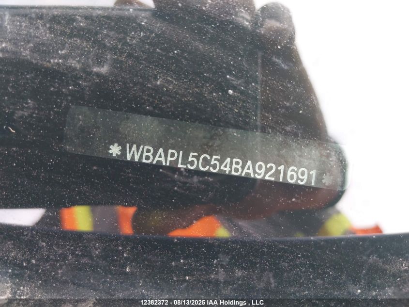 2011 BMW 335I xDrive VIN: WBAPL5C54BA921691 Lot: 12382372X