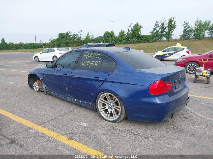 2011 BMW 335I xDrive VIN: WBAPL5C54BA921691 Lot: 12382372X