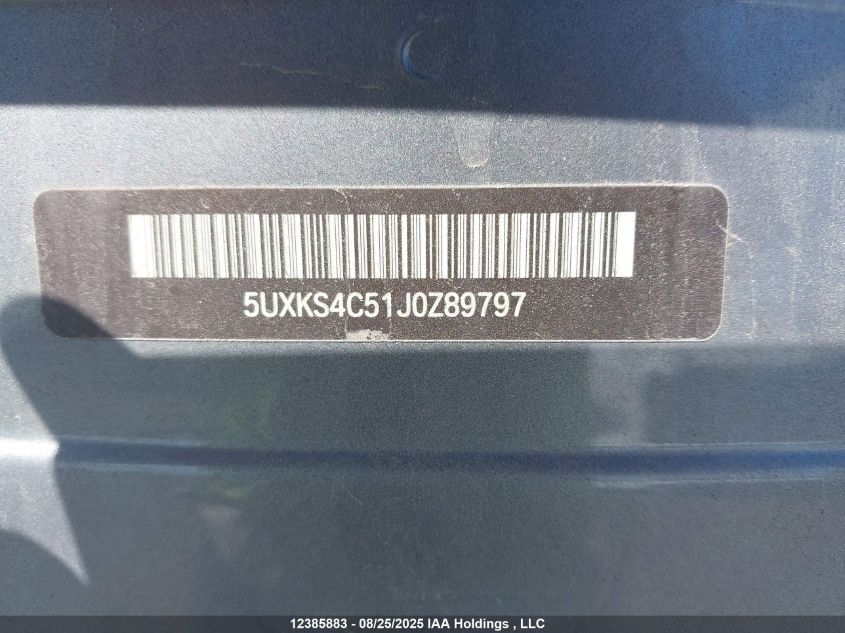 2018 BMW X5 xDrive35D VIN: 5UXKS4C51J0Z89797 Lot: 12385883