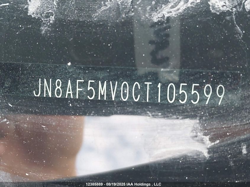 2012 Nissan Juke S/Sv/Sl VIN: JN8AF5MV0CT105599 Lot: 12385889