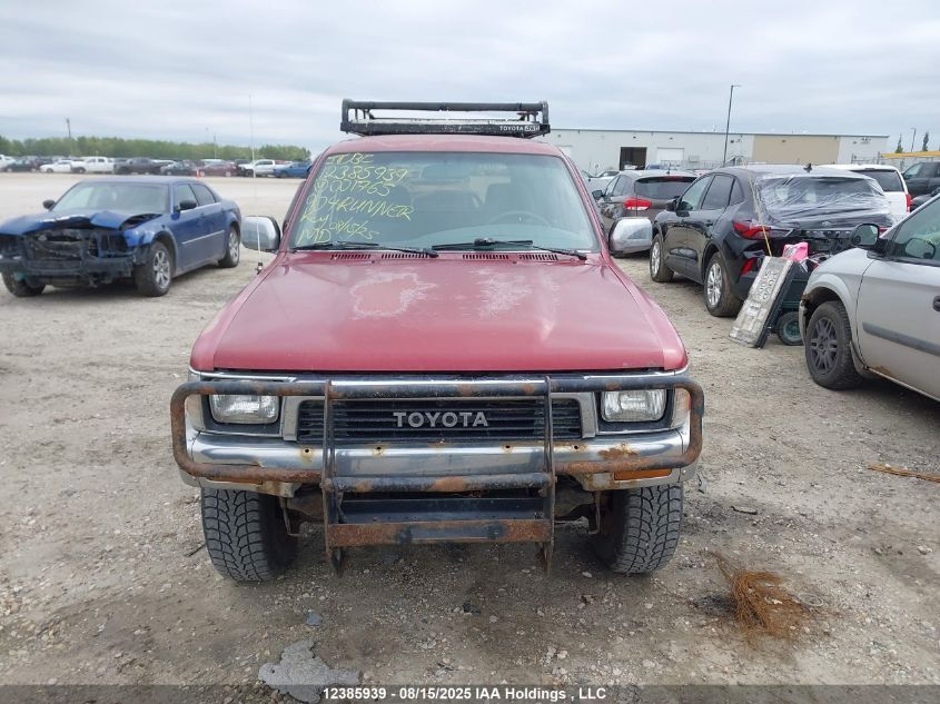 1990 Toyota 4Runner Sr5 VIN: JT4RN36S5L0001765 Lot: 12385939
