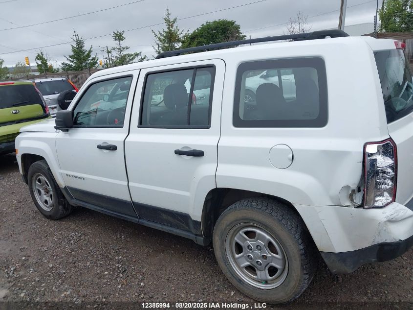 2016 Jeep Patriot VIN: 1C4NJPAA2GD537698 Lot: 12385994