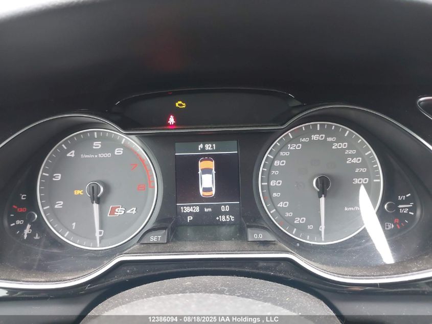 2015 Audi S4 Premium VIN: WAUFGCFL8FA005679 Lot: 12386094