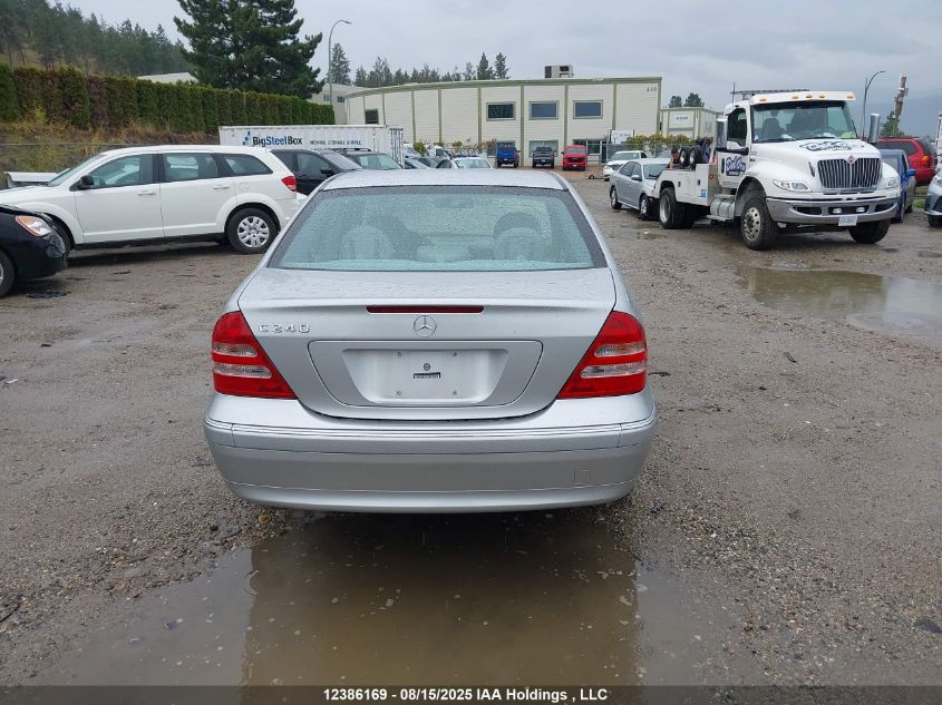 2004 Mercedes-Benz C 240 Classic/Classic 4Matic/Elegance/Elegance 4Matic VIN: WDBRF61J14F444246 Lot: 12386169