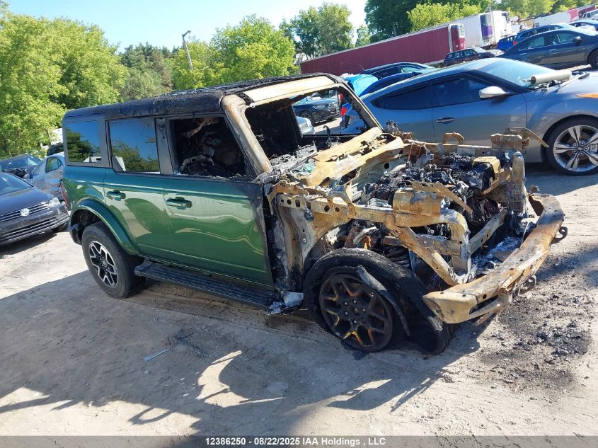 2022 Ford Bronco Big Bend/Black Diamond/Outer Banks VIN: 1FMEE5BP8NLB45335 Lot: 12386250