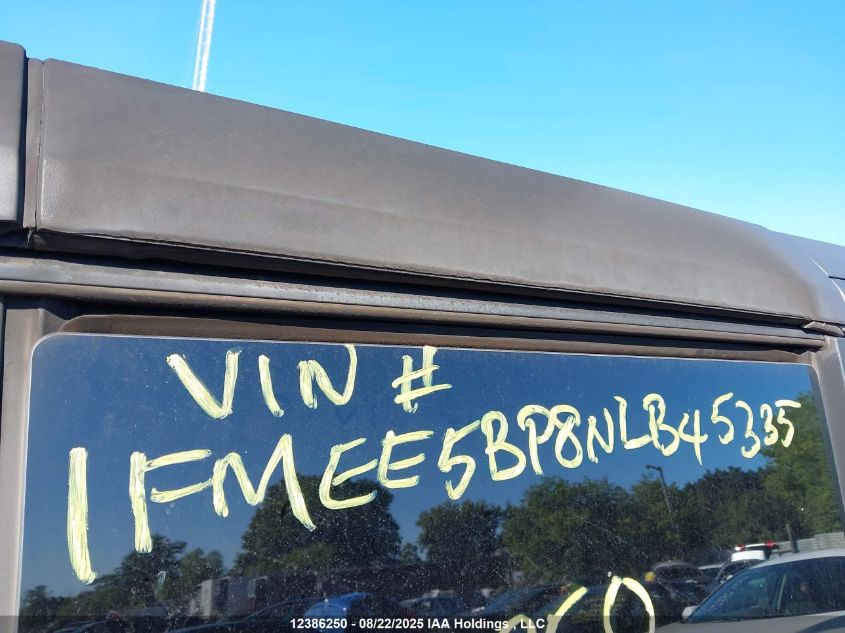 2022 Ford Bronco Big Bend/Black Diamond/Outer Banks VIN: 1FMEE5BP8NLB45335 Lot: 12386250