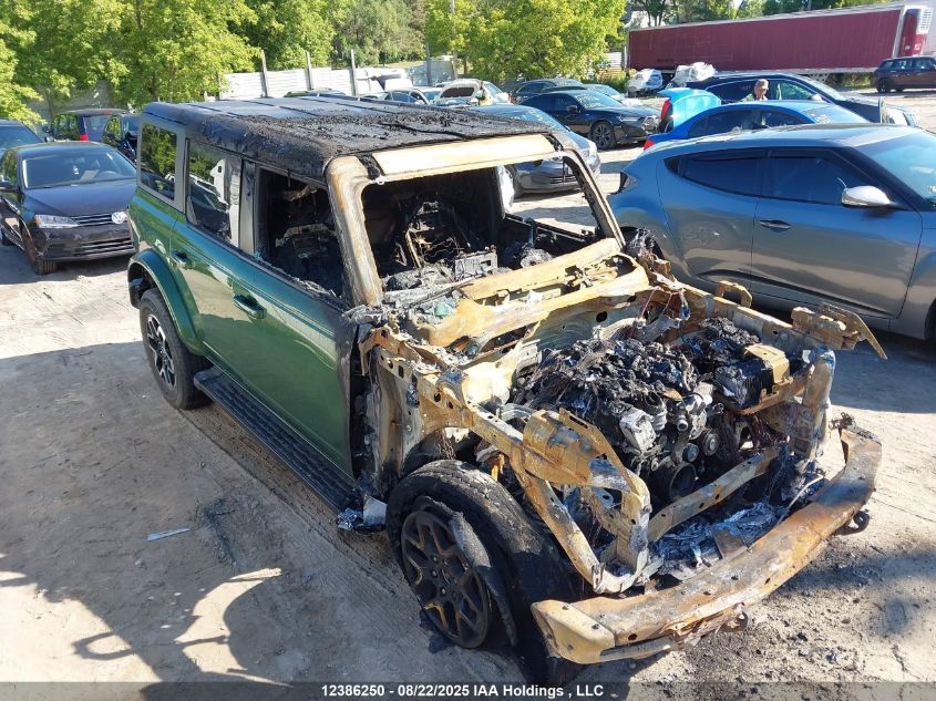 2022 Ford Bronco Big Bend/Black Diamond/Outer Banks VIN: 1FMEE5BP8NLB45335 Lot: 12386250