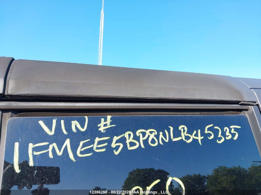 2022 Ford Bronco Big Bend/Black Diamond/Outer Banks VIN: 1FMEE5BP8NLB45335 Lot: 12386250