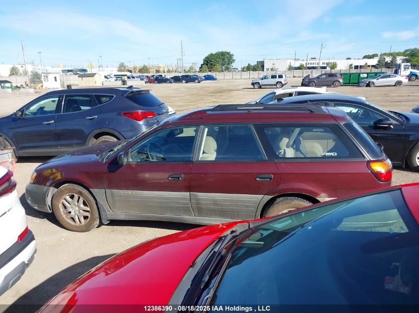 2001 Subaru Outback VIN: 4S3BH675917642795 Lot: 12386390