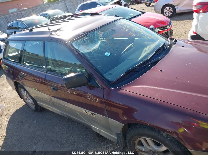 2001 Subaru Outback VIN: 4S3BH675917642795 Lot: 12386390