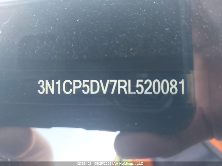 2024 Nissan Kicks Sr VIN: 3N1CP5DV7RL520081 Lot: 12386402