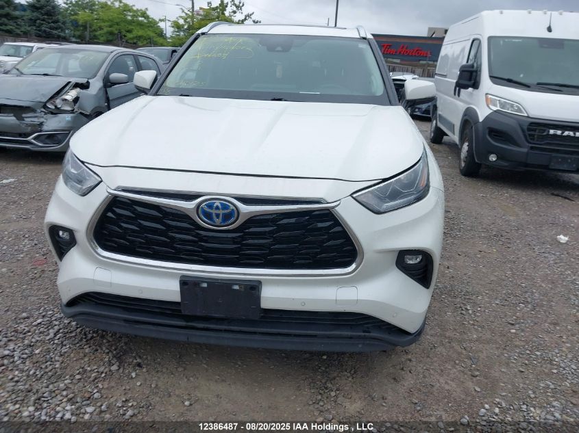 2021 Toyota Highlander Hybrid Hybrid VIN: 5TDDBRCH0MS054287 Lot: 12386487