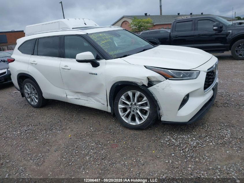 2021 Toyota Highlander Hybrid Hybrid VIN: 5TDDBRCH0MS054287 Lot: 12386487