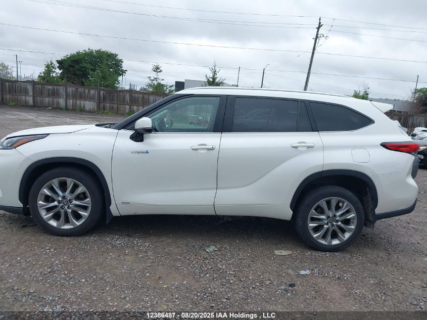2021 Toyota Highlander Hybrid Hybrid VIN: 5TDDBRCH0MS054287 Lot: 12386487