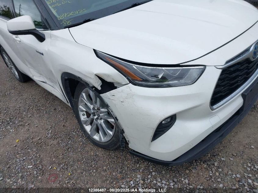 2021 Toyota Highlander Hybrid Hybrid VIN: 5TDDBRCH0MS054287 Lot: 12386487