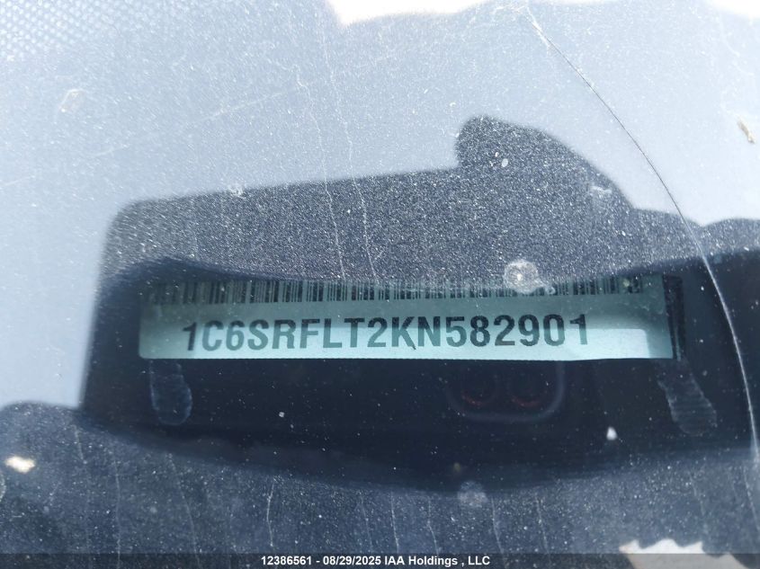 2019 Ram 1500 Rebel VIN: 1C6SRFLT2KN582901 Lot: 12386561