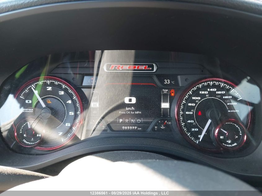 2019 Ram 1500 Rebel VIN: 1C6SRFLT2KN582901 Lot: 12386561