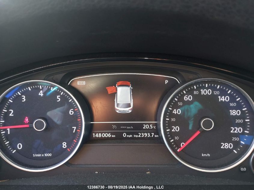 2016 Volkswagen Touareg 3.6L Comfortline/3.6L Execline/3.6L Highline/3.6L Sportline VIN: WVGEF9BPXGD000654 Lot: 12386730