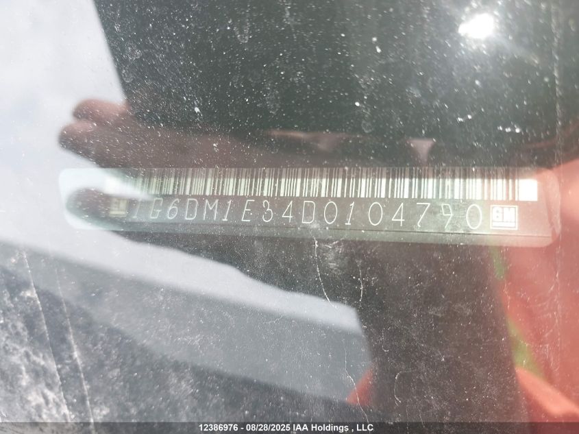 2013 Cadillac Cts VIN: 1G6DM1E34D0104790 Lot: 12386976
