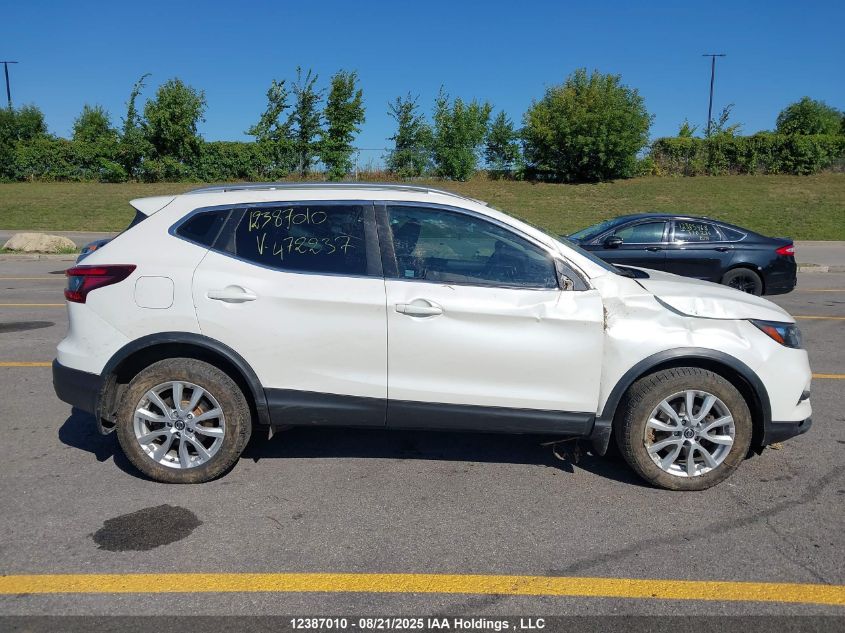 2022 Nissan Qashqai Sl/Sv VIN: JN1BJ1BW4NW472237 Lot: 12387010