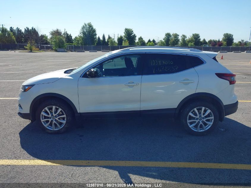 2022 Nissan Qashqai Sl/Sv VIN: JN1BJ1BW4NW472237 Lot: 12387010