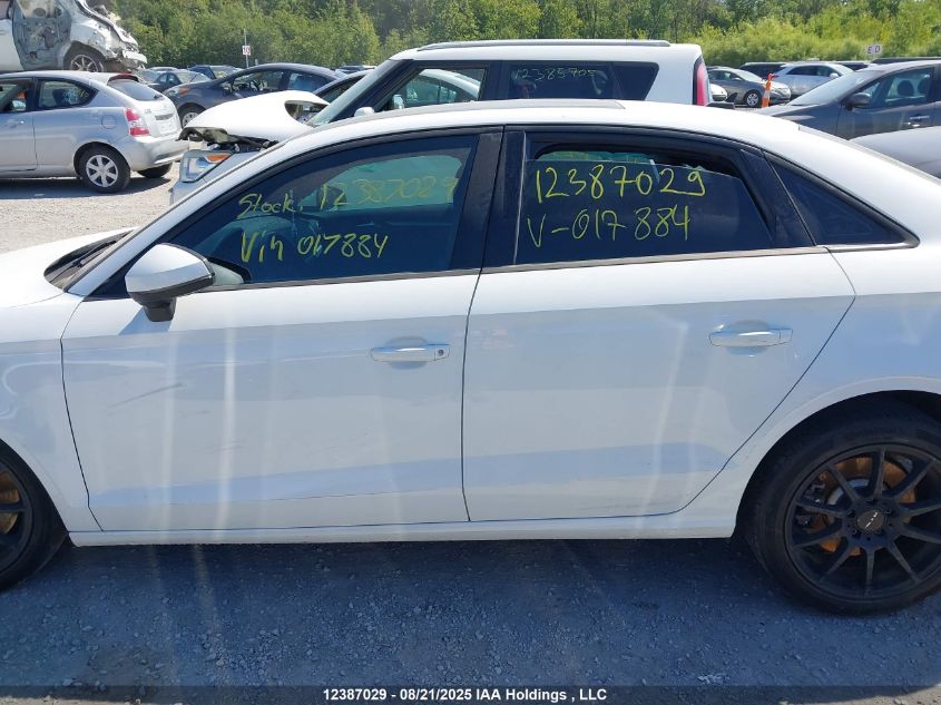 2019 Audi A3 VIN: WAUBEGFF3K1017884 Lot: 12387029