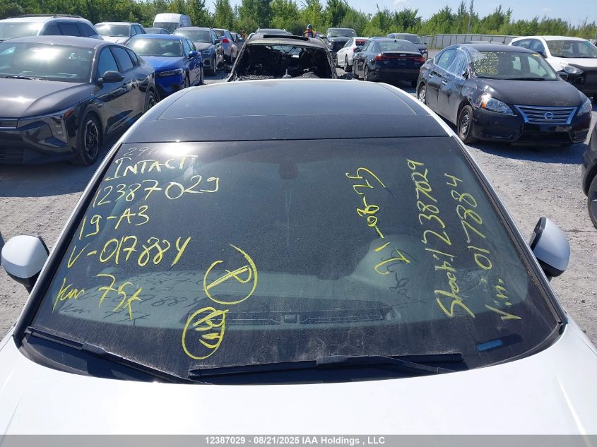 2019 Audi A3 VIN: WAUBEGFF3K1017884 Lot: 12387029