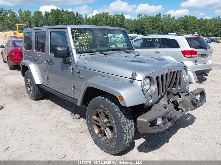 1C4BJWEG6HL509941 2017 Jeep Wrangler Unlimited Sahara auction photo 1