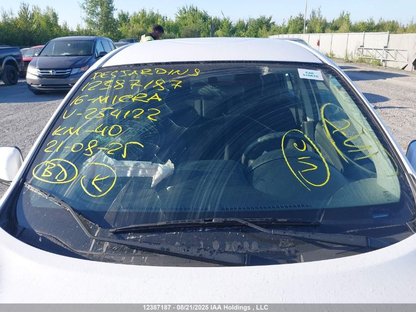 2016 Nissan Micra VIN: 3N1CK3CP8GL254122 Lot: 12387187