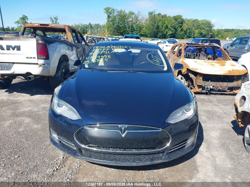 2014 Tesla Model S VIN: 5YJSA1H1XEFP31956 Lot: 12387197