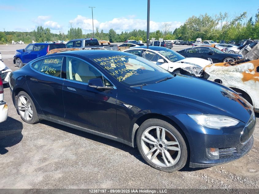 2014 Tesla Model S VIN: 5YJSA1H1XEFP31956 Lot: 12387197